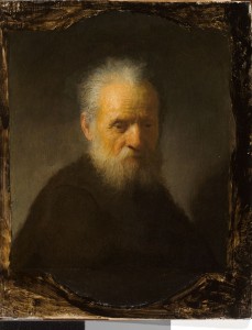 Rembrandt van Rijn, Portrait of an Old Man with a Beard, c.1630, oil on panel, 7 1/4 x 6 11/16 in.